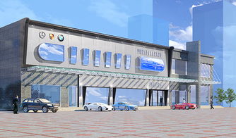 郑州商业空间装修设计 河南众人汽车销售服务公司装修效果图